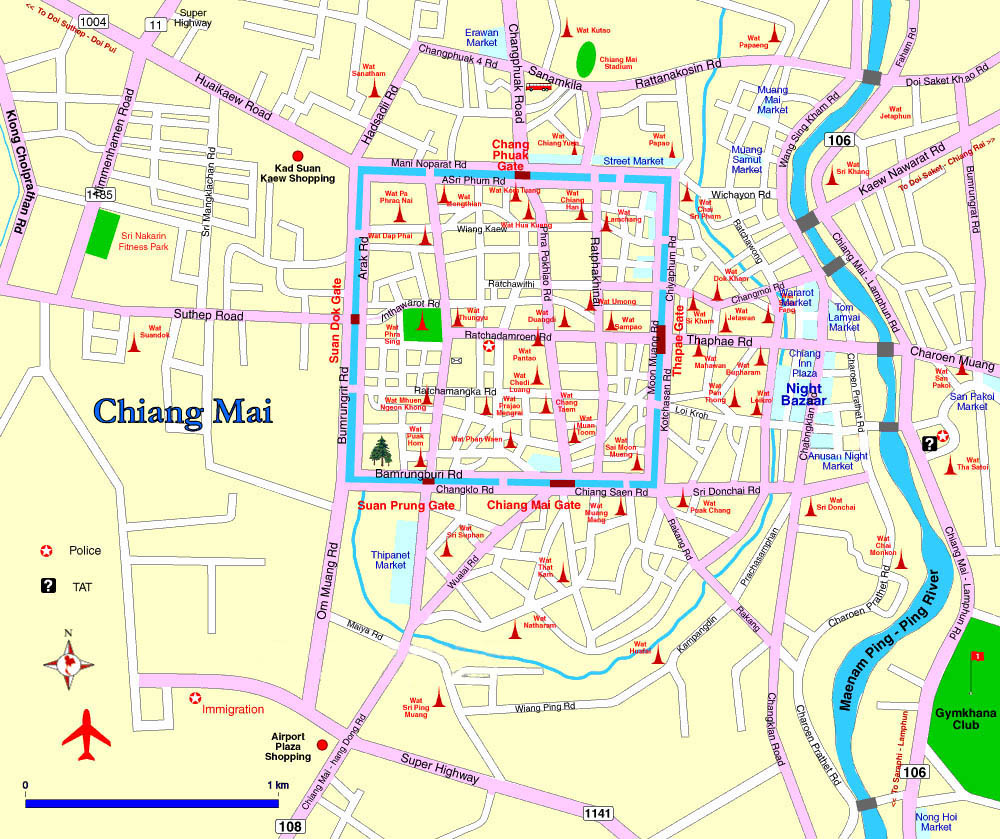 Centro de Chiang Mai - Tailandia - Asia